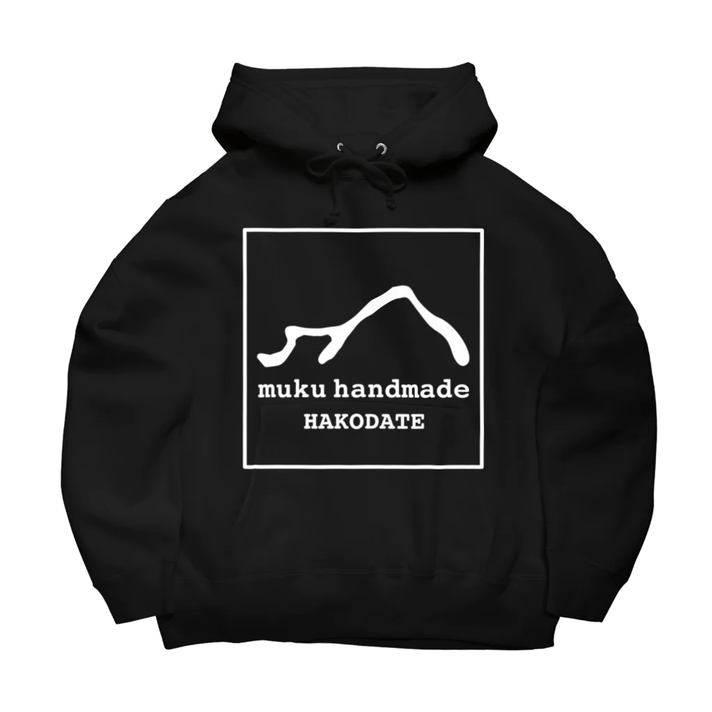 muku handmadeのmuku handmade Logo White ビッグシルエットパーカー