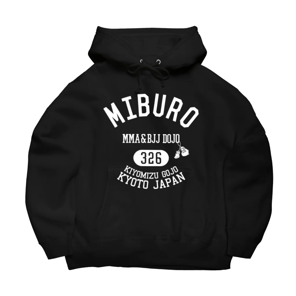 No.326のカレッジロゴ ホワイト Big Hoodie