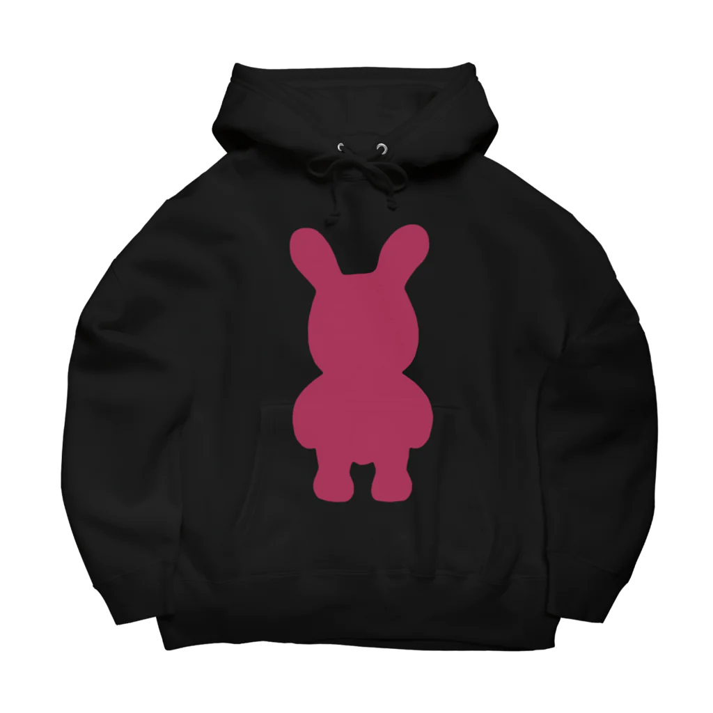 ピンクうさぎのたぶんセーフ Big Hoodie