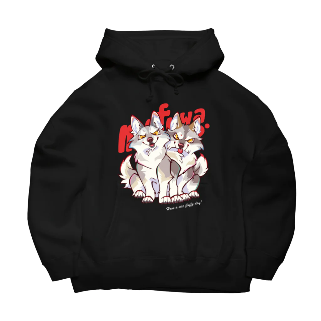 mofuwaのWOLF BROS(dark colors) Big Hoodie