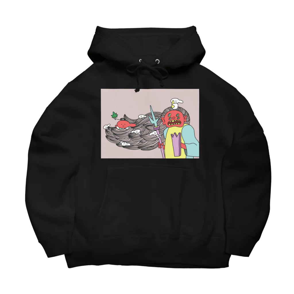 遠州天狗屋👺のてんぐちゃんと方相氏くん Big Hoodie