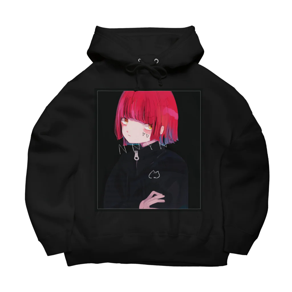 七越 よなのヨナちゃんを拝む Big Hoodie