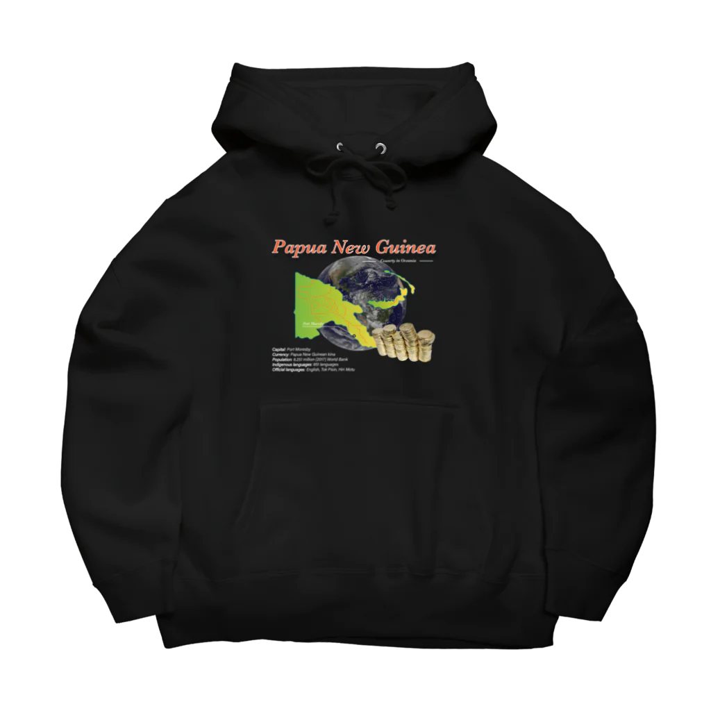 Papua New GuineaのPapua New Guinea  BLACK Big Hoodie