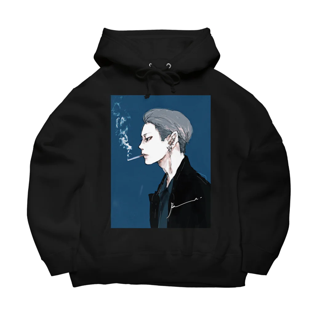 Ran.の男心 blue Big Hoodie