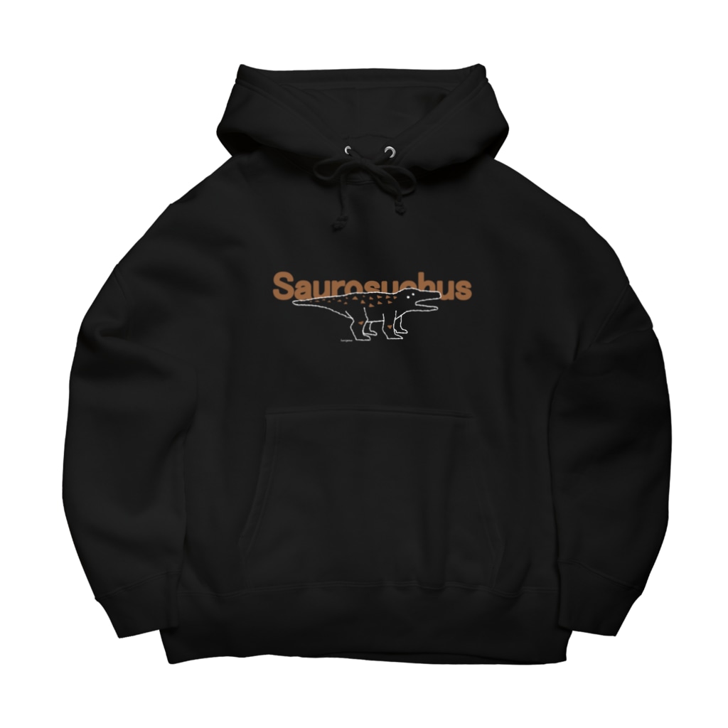 ホリゴメのサウロスクス黒 Big Hoodie
