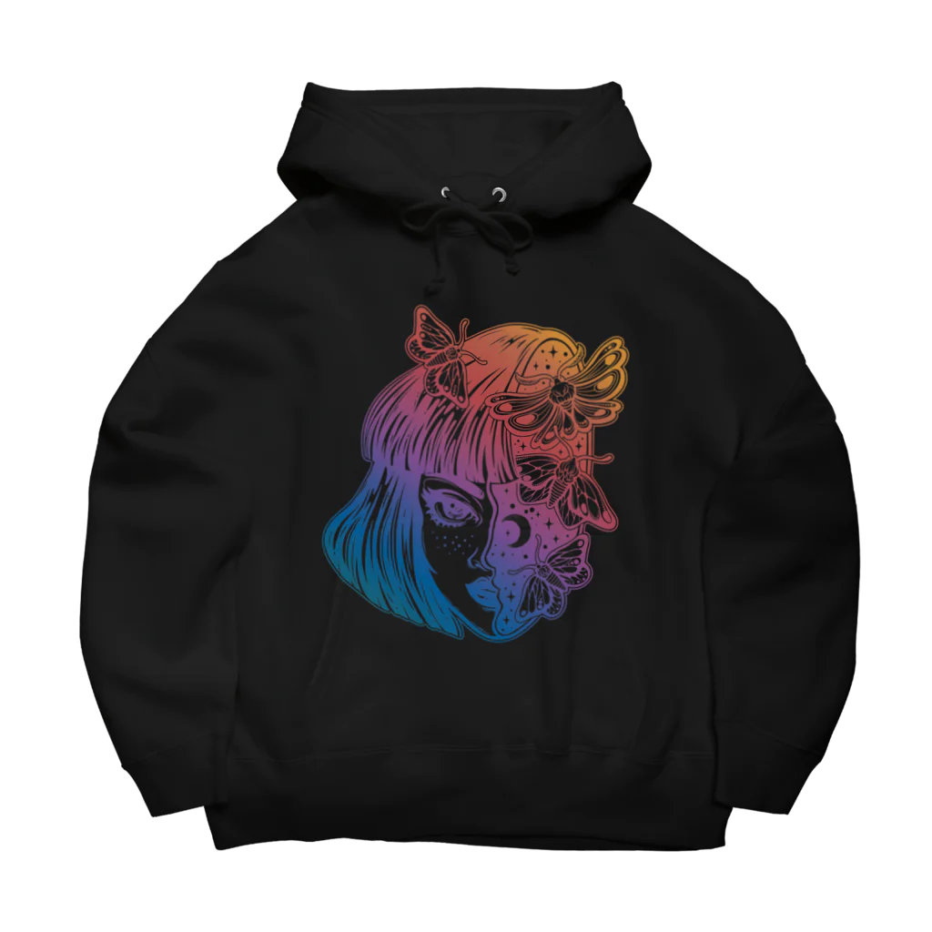 レッドムーンのgirl knows the world Big Hoodie