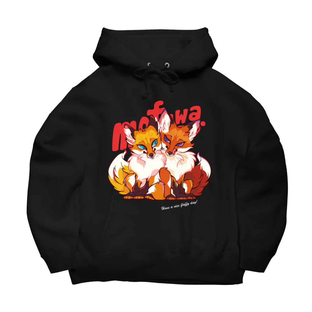 mofuwaのFOX TWINS(dark color) Big Hoodie