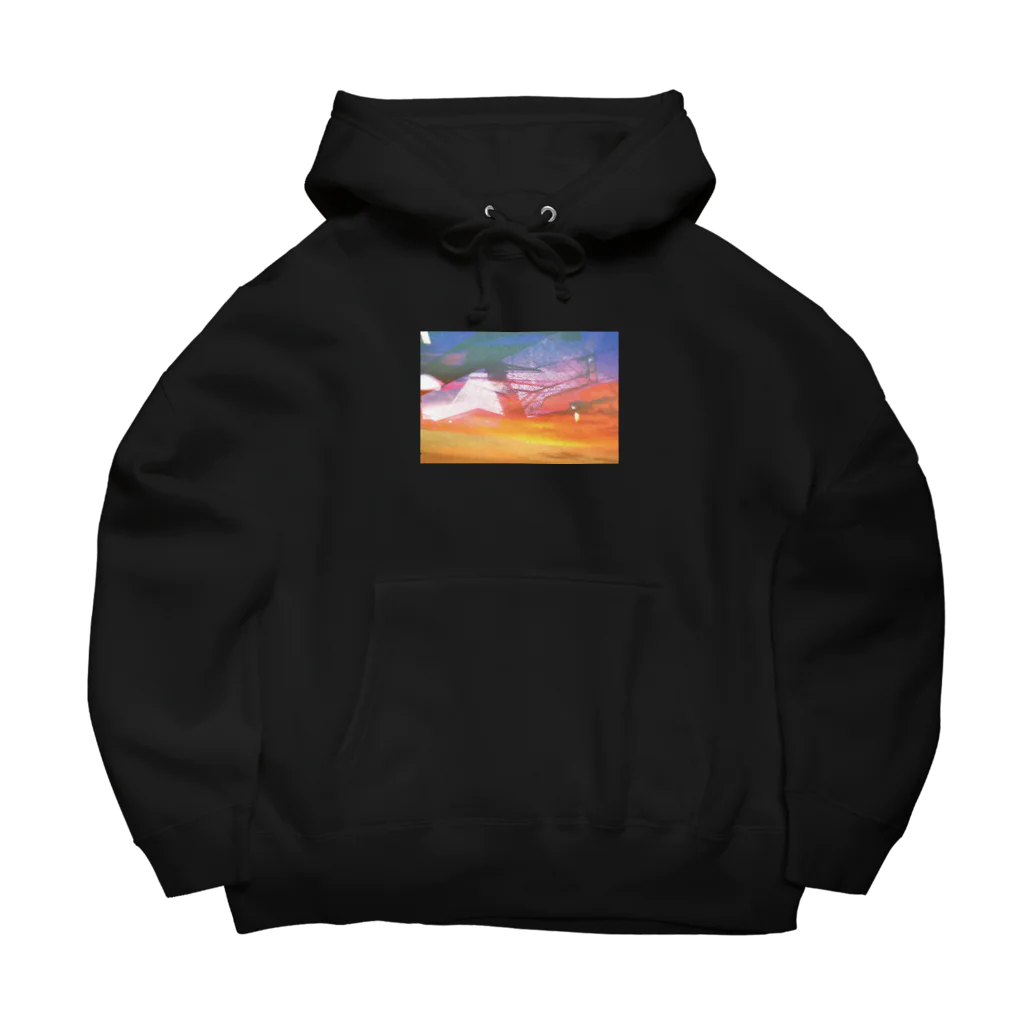 greenshopのsunset town Big Hoodie