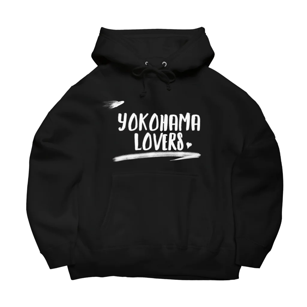 KEN's☆BASEBALL FAN SHOPのYOKOHAMA LOVERS 1　白文字 Big Hoodie