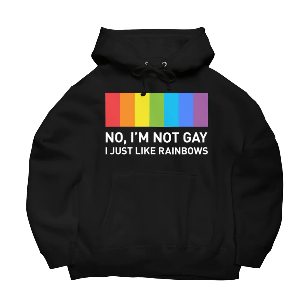 NOBODY754のRainbow (On Dark) Big Hoodie