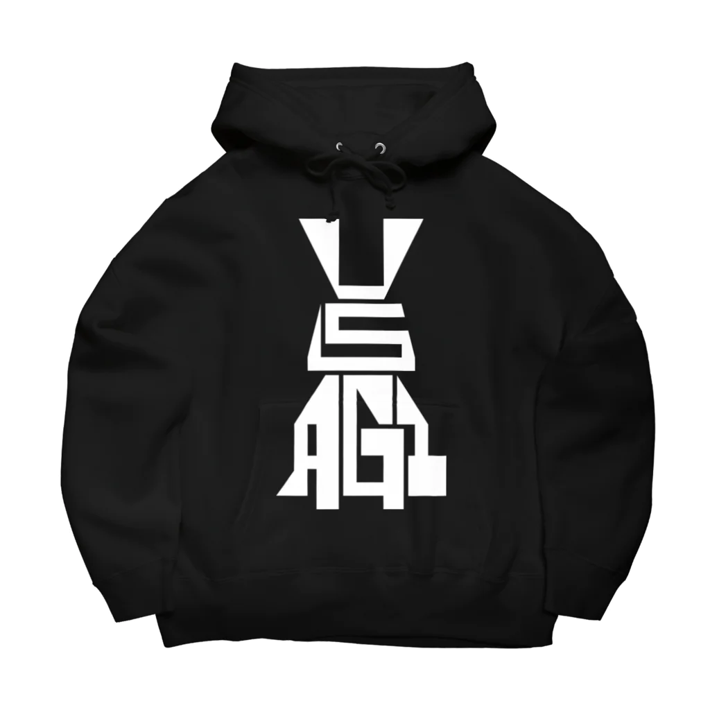 1110graphicsのUSAGI / 兎 Big Hoodie