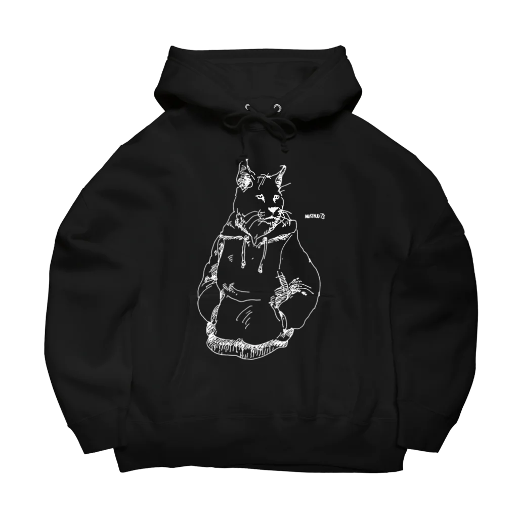 無真獣73号のフーディを着た獣人のフーディ（暗色向け） Big Hoodie