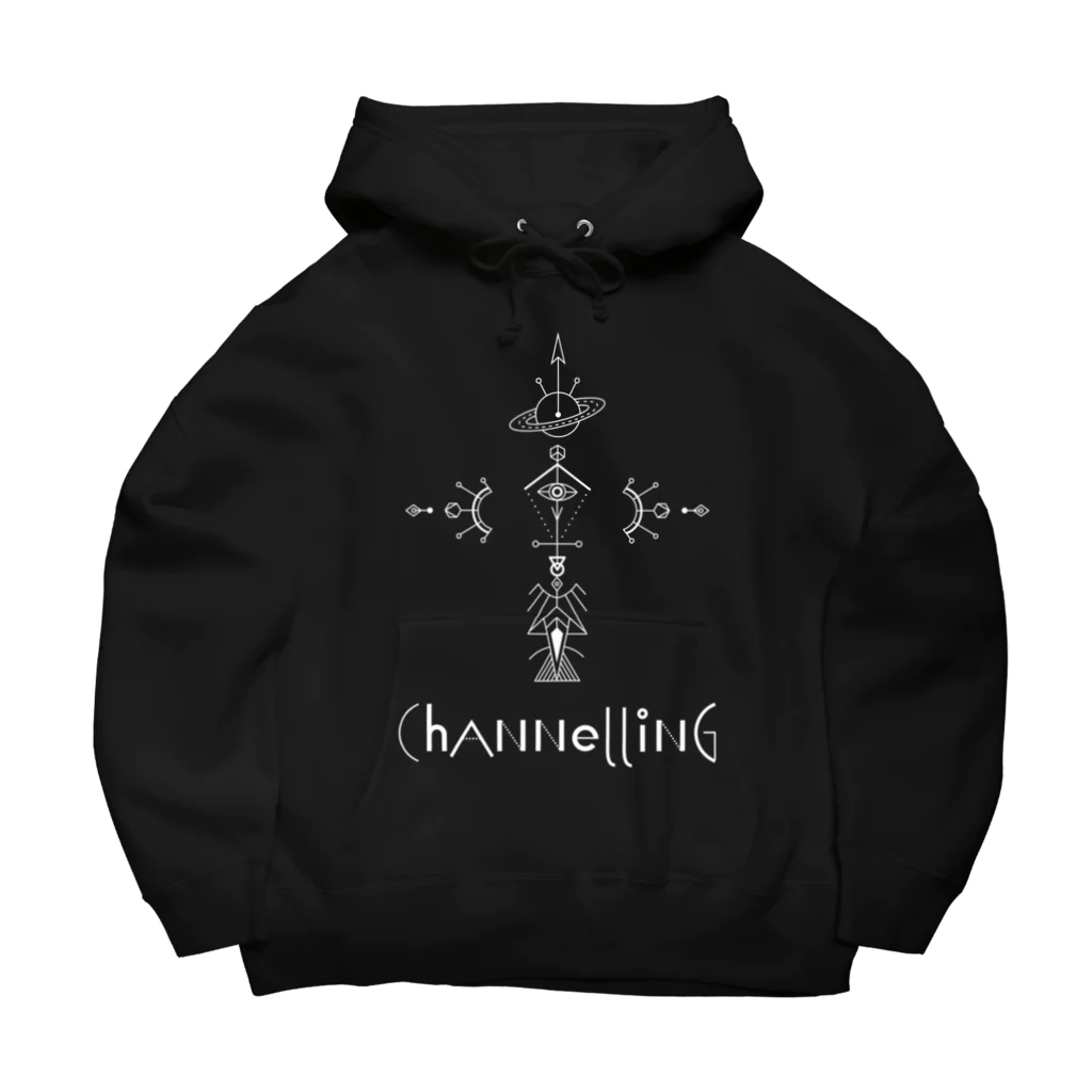 SANKAKU DESIGN STOREの宇宙からの交信。CHANNELING.A 白 ビッグシルエットパーカー