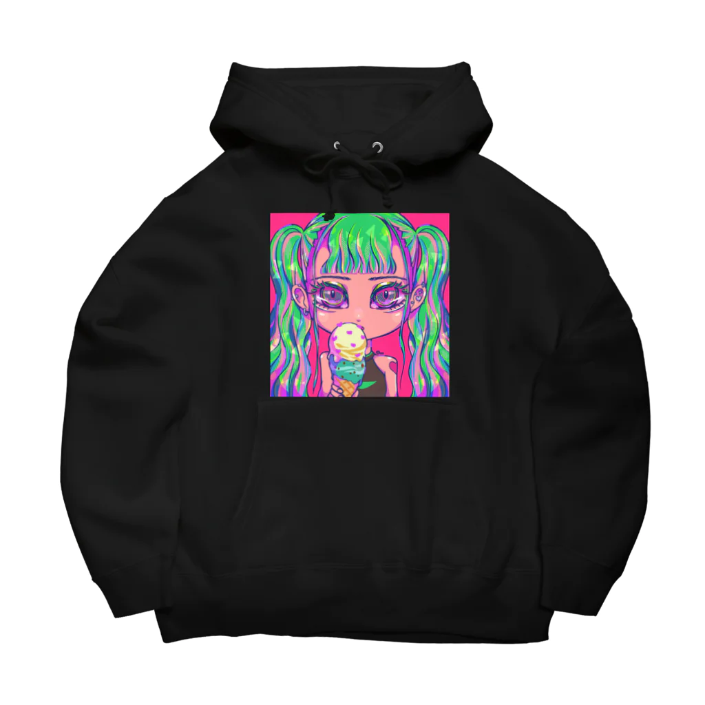 QooToyBoxのツインテールギャル Big Hoodie