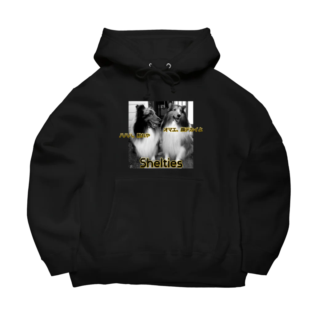 TAKUYA DESIGN WORKSのShelties-顔デカ誹謗 J ver. Big Hoodie