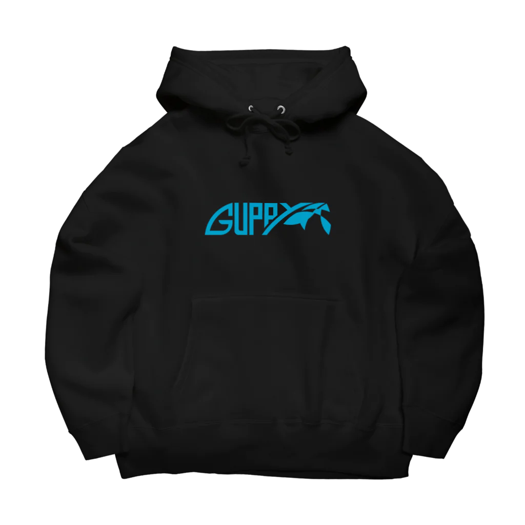 PoooompadoooourのGUPPYロゴ(青) Big Hoodie