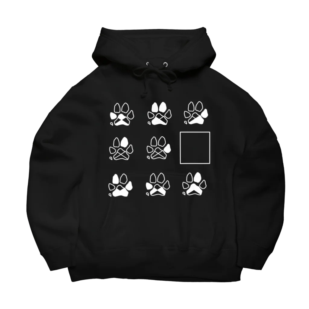 WORLD WOLFの謎解き足跡（白） Big Hoodie