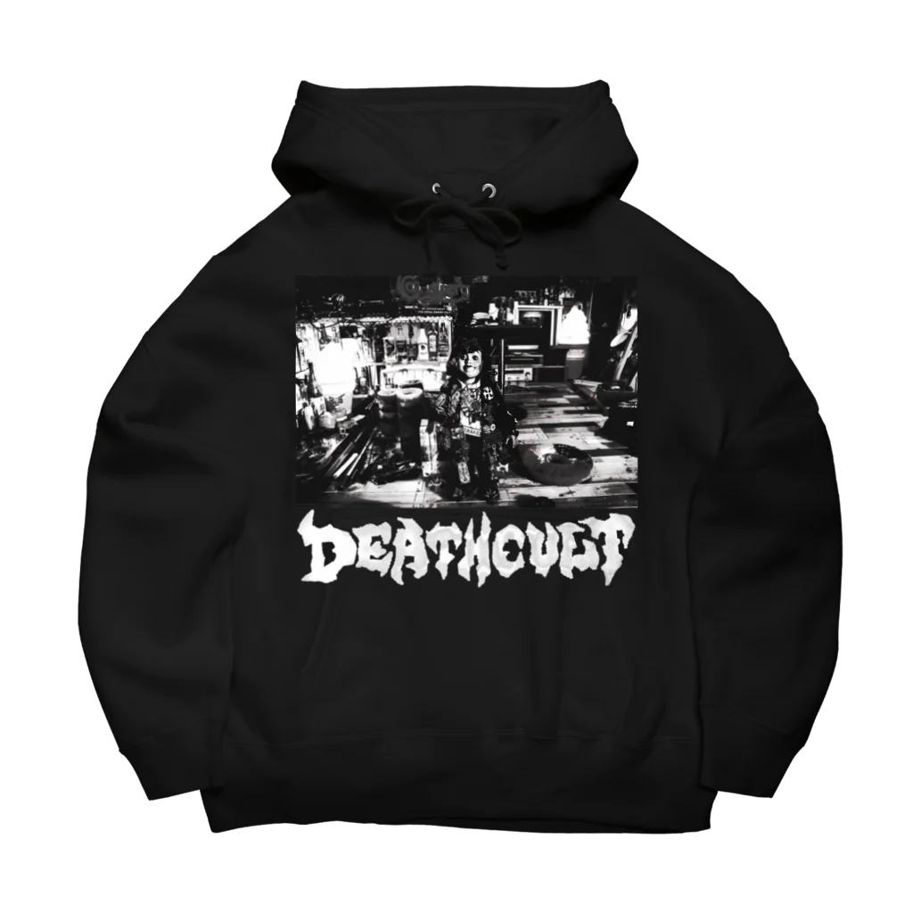 四六三のホーちゃんモノクロ黒ベース用 Big Hoodie