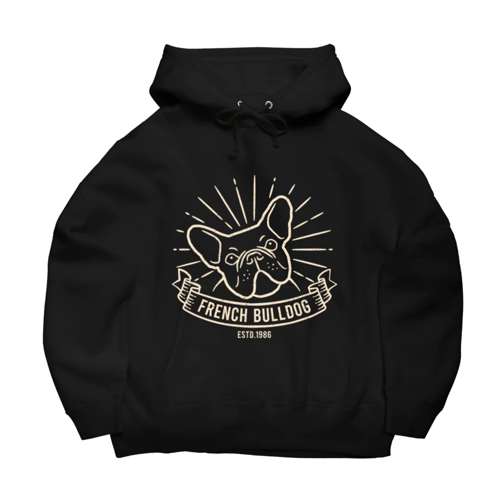 【公式】まるいねこのフレンチ・ブルドッグ Big Hoodie