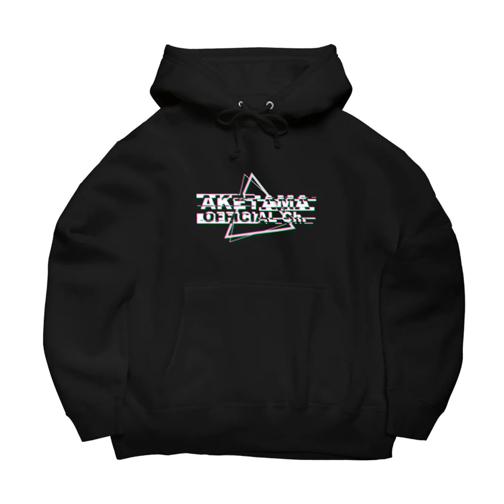 AKETAMA OFFICIAL GOODSのあけたま_グリッチ(白) Big Hoodie