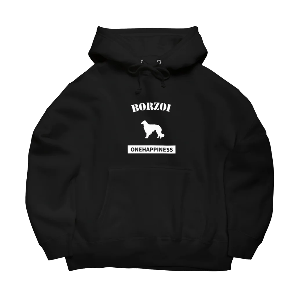 onehappinessのボルゾイ Big Hoodie