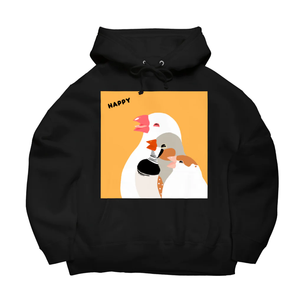 コトリコ雑貨のにっこりハッピー Big Hoodie