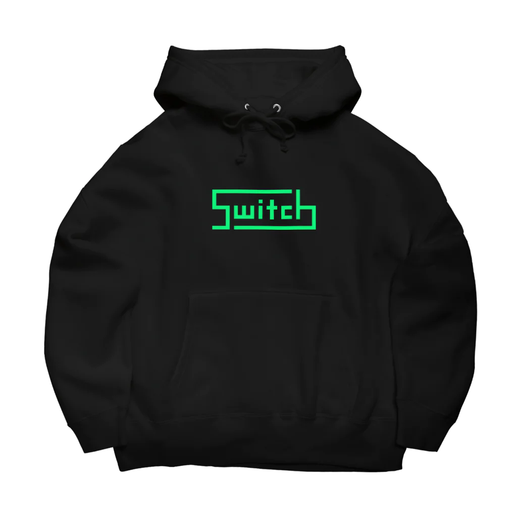 SWITCHのlogo_green Big Hoodie