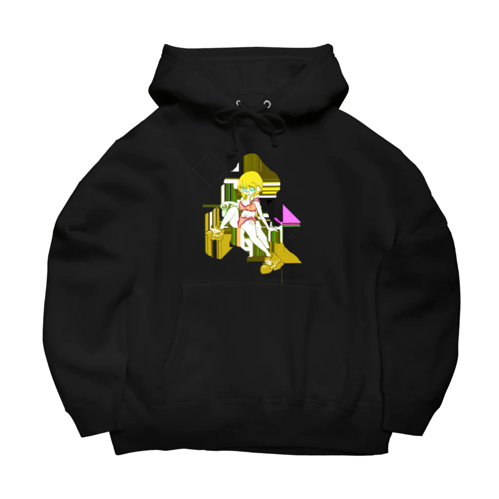 無価値の現実逃避ガール 💛 Big Hoodie