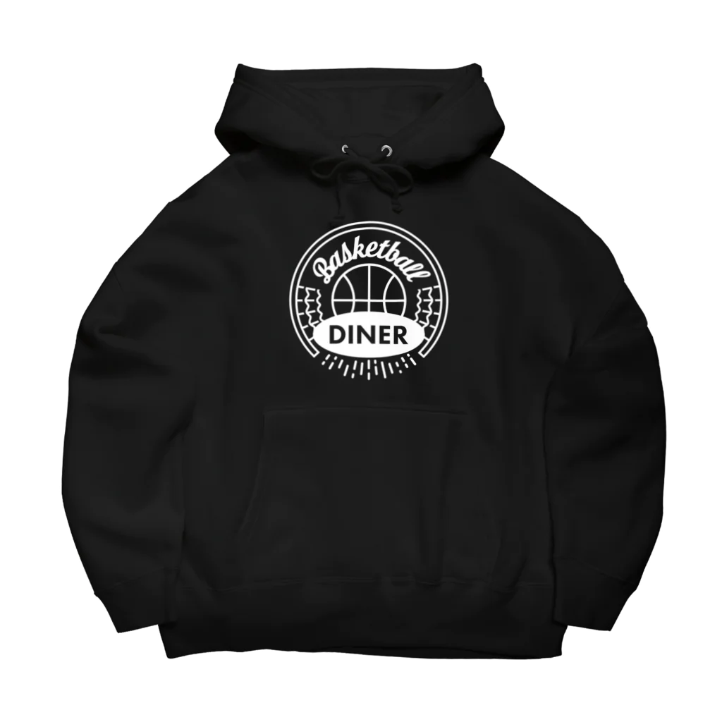 Basketball DinerのBasketball Diner ロゴ円白 Big Hoodie