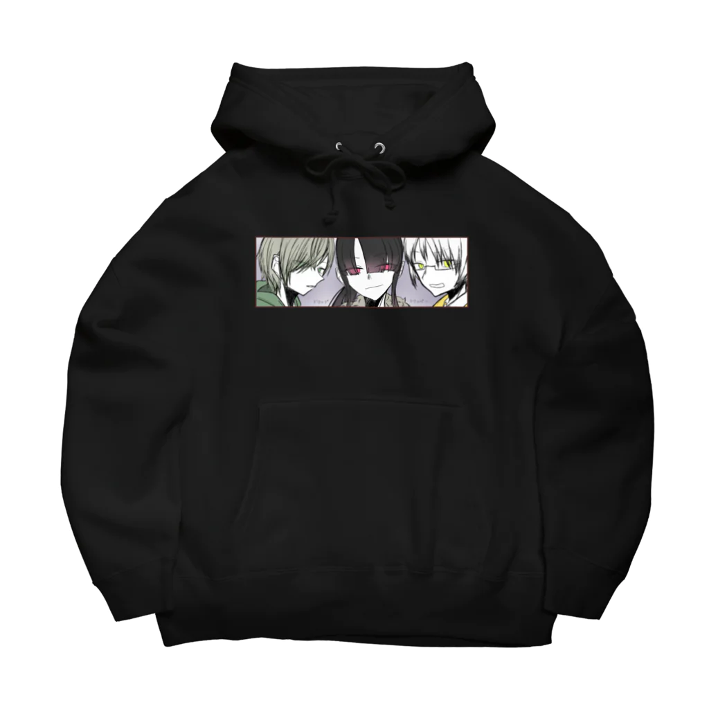 きつねきこゆくん(SYACHI)。のドロップ×トリッパーの三人 Big Hoodie