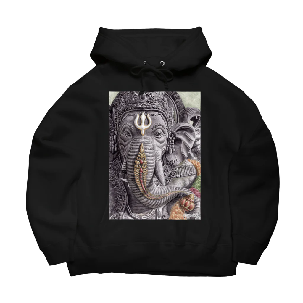 寺腰ウェブアクトのガネーシャ08 Big Hoodie