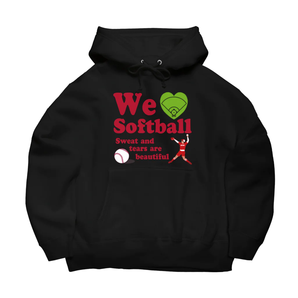 キッズモード某のwe love Softball Big Hoodie