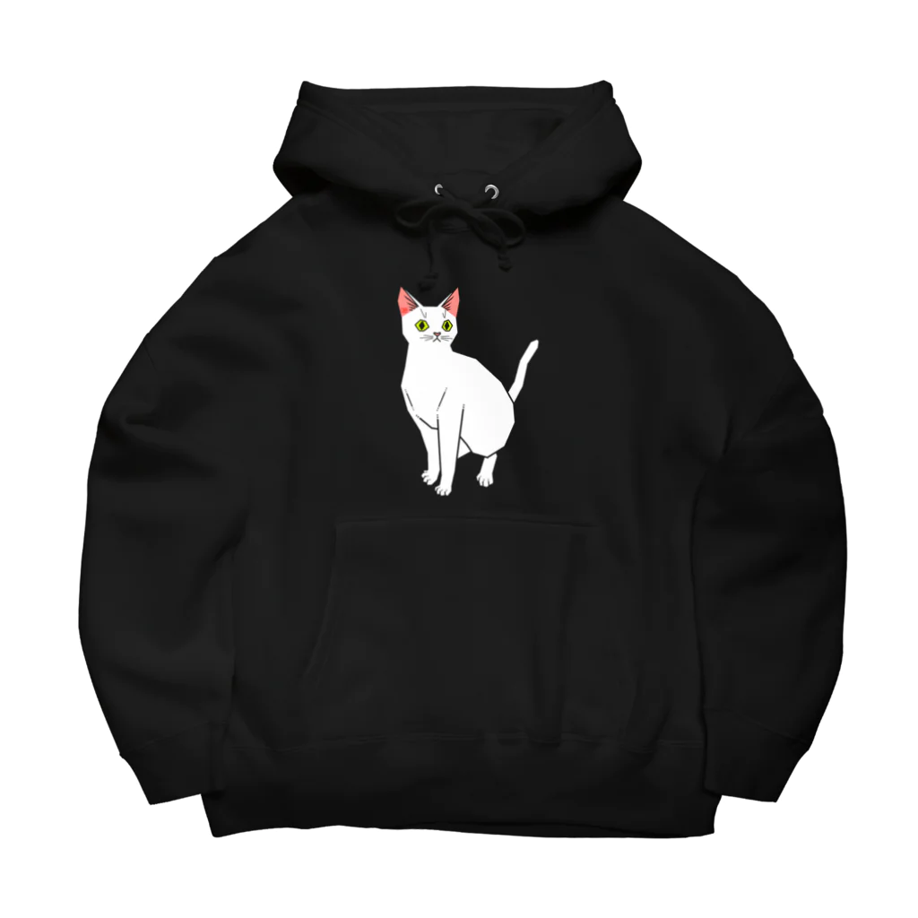 ねこの巣の白猫 Big Hoodie