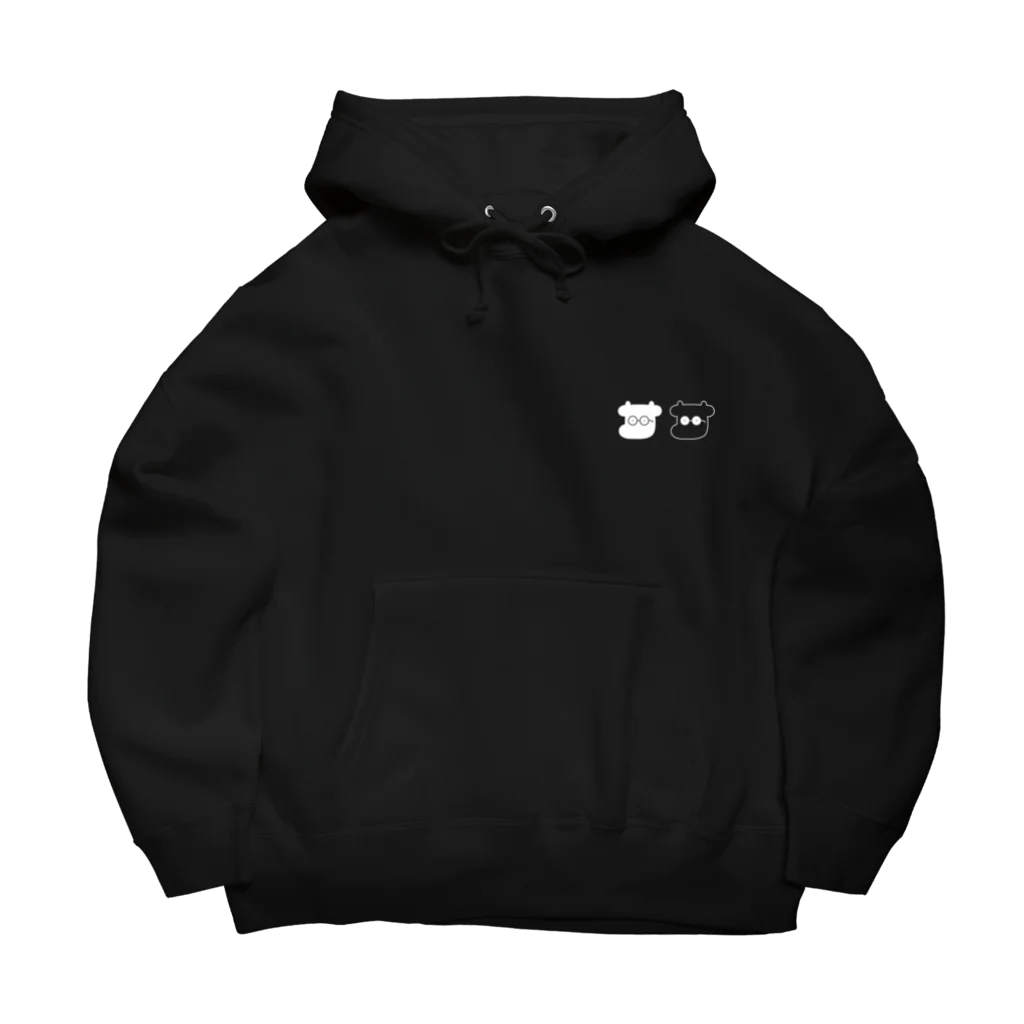 ミルトミタルのおみせの焼肉おじさんの「肉」しろもじ Big Hoodie