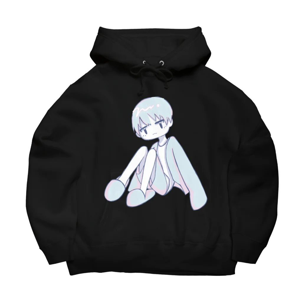 空振りのゆめかわな男の子パーカー Big Hoodie