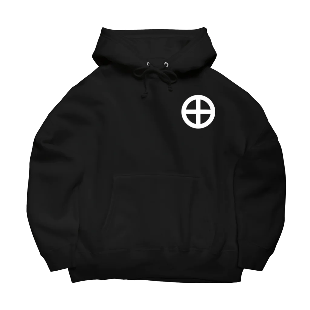 戦国神社 -戦国グッズ専門店-の島津義弘/丸に十文字/ホワイト Big Hoodie