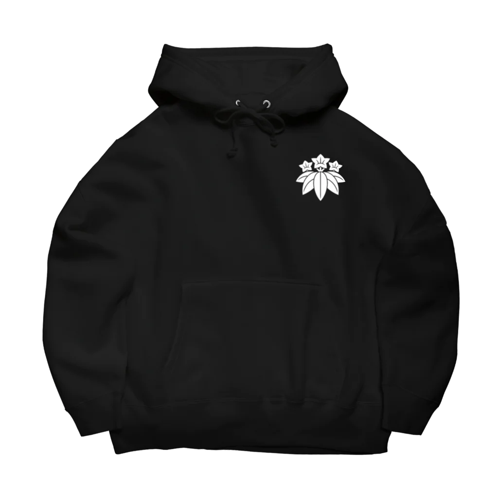 戦国神社 -戦国グッズ専門店-の源頼朝/征夷大将軍/笹竜胆/ホワイト Big Hoodie