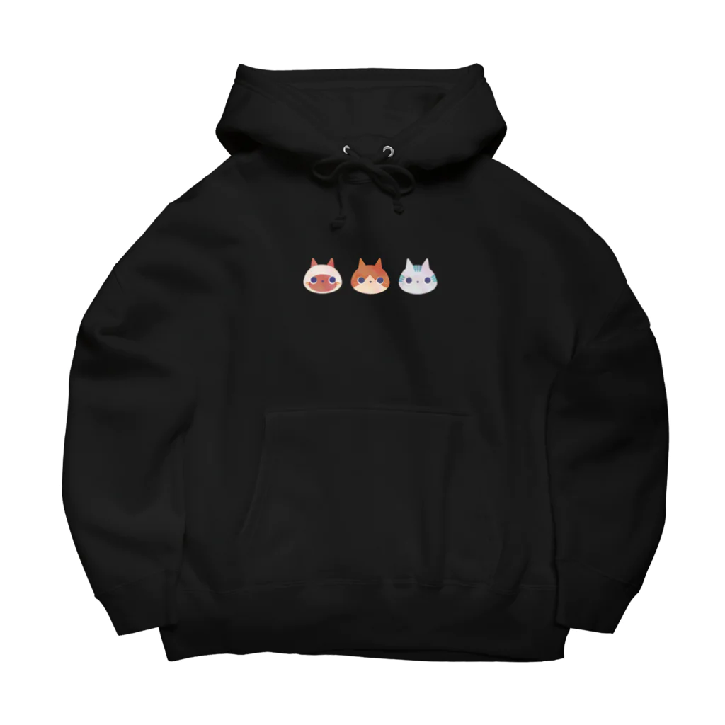 poireちゃん │イラストレーターの三匹の子猫 Big Hoodie