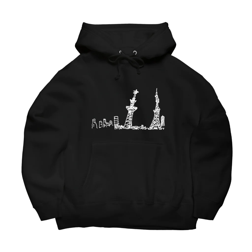 KyochiのTOKYO(白) Big Hoodie