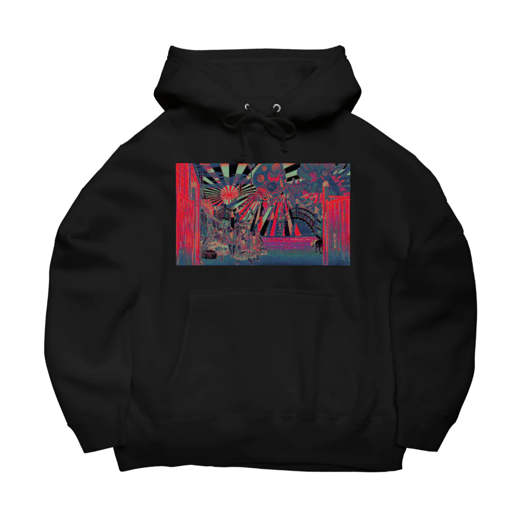 KIKI DOURAKUの浮世絵日本橋 Big Hoodie