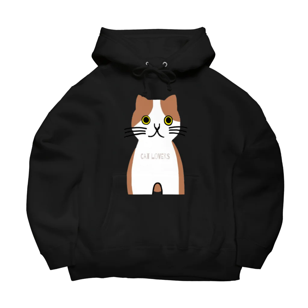 aiueoneko358の茶ハチワレちゃん Big Hoodie