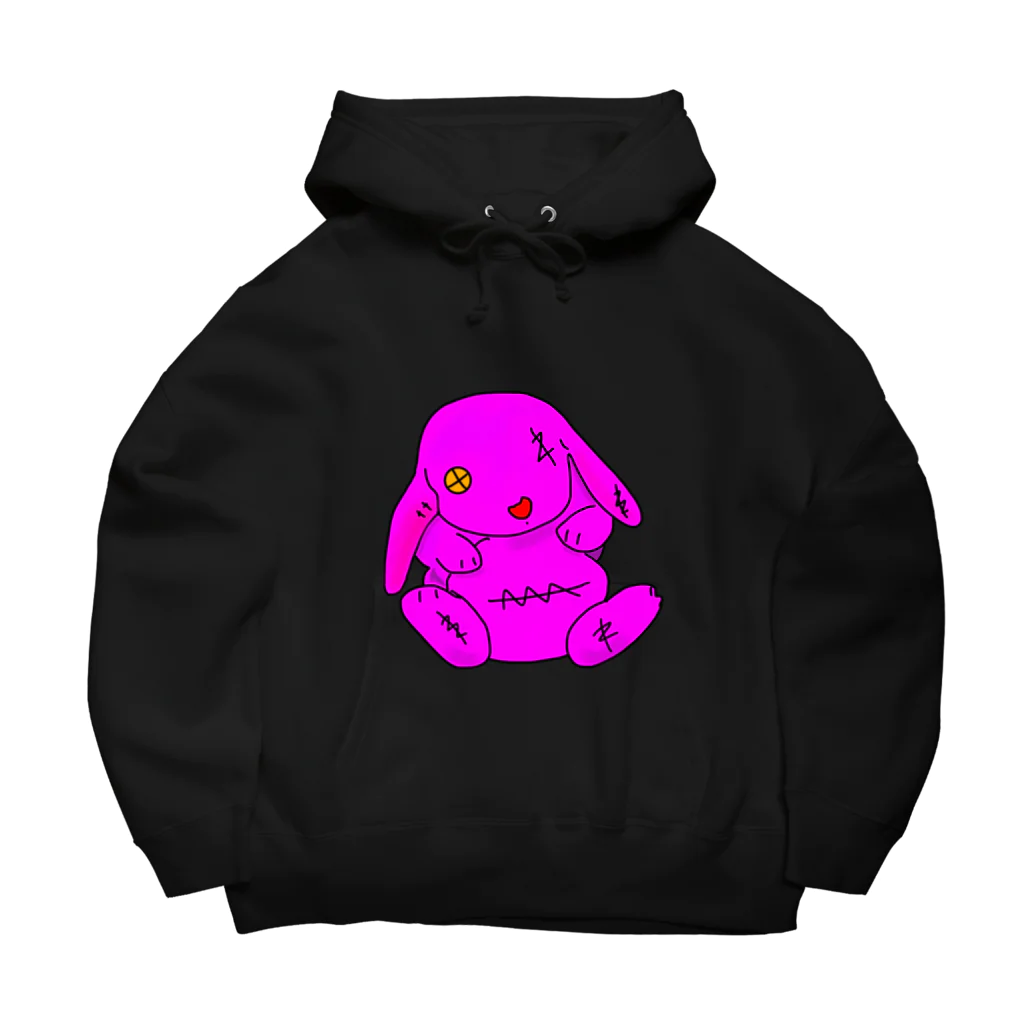 everblackのうさぎ 垂れ耳 Big Hoodie