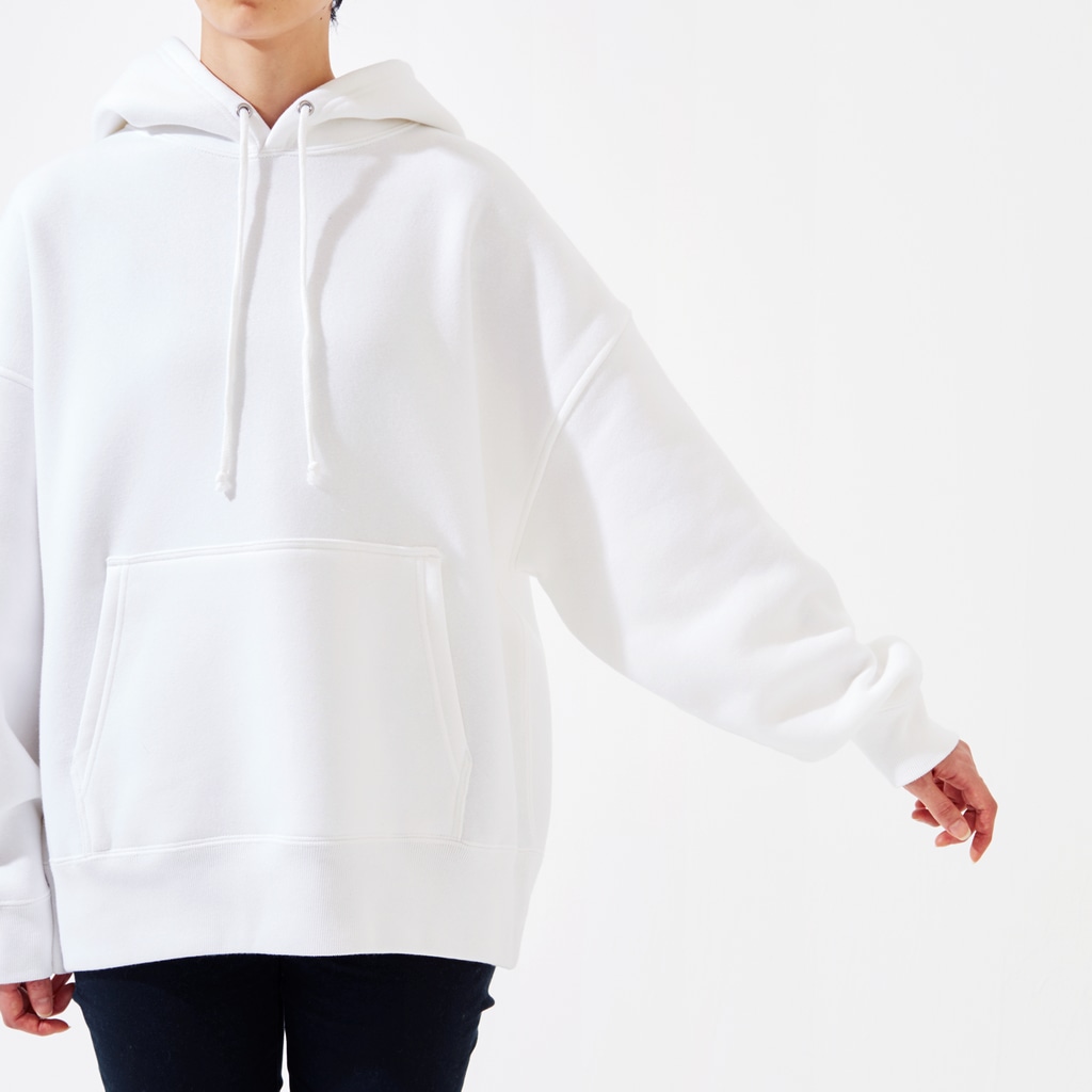 NOBODY754のThreesome Sun (White) Big Hoodie with drop shoulders