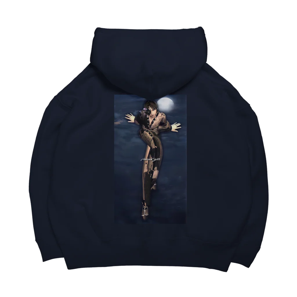 【ホラー専門店】ジルショップの月夜に浮かぶ着物の美女 Big Hoodie