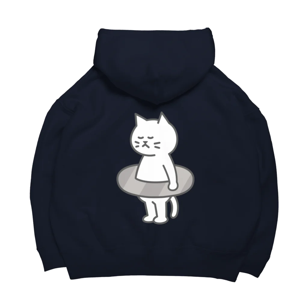 KAWAGOE GRAPHICSのプールが苦手な猫 Big Hoodie