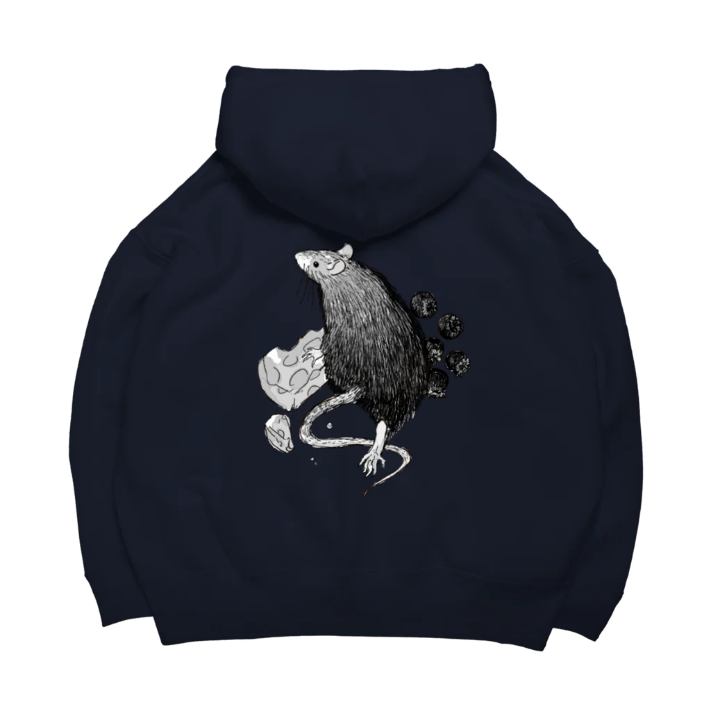 nezu_nezuのブルーベリーチーズネズミ Big Hoodie