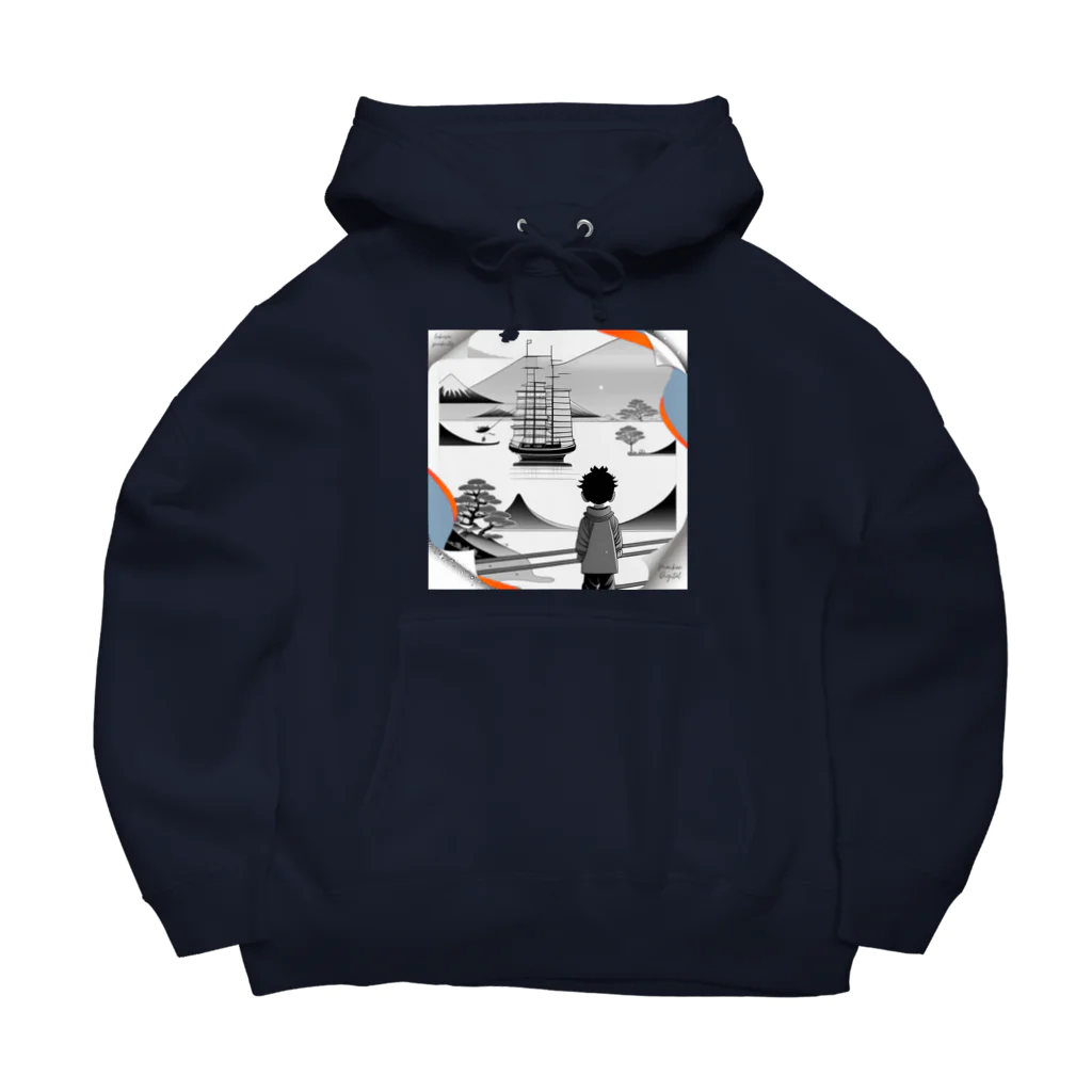 マッケンデジタルワールドの【リトル北斎まっけん坊や】の夢物語今後の予定Tシャツ Big Hoodie