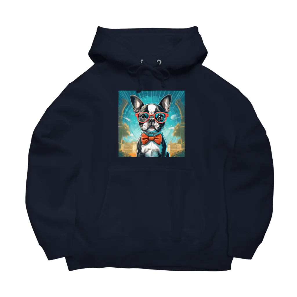 wanco_timeのおしゃれしてみました。（ボストンテリア） Big Hoodie