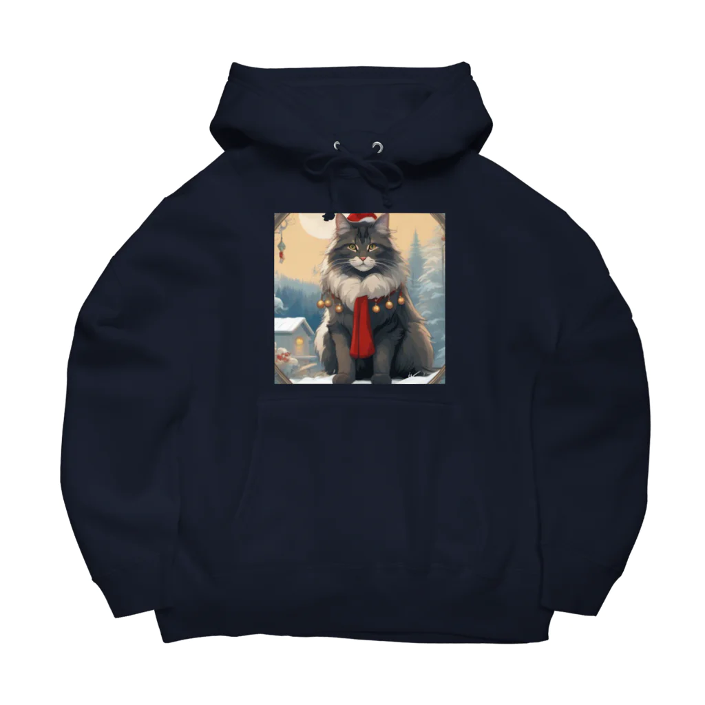 ruiruirの猫　冬　クリスマス Big Hoodie