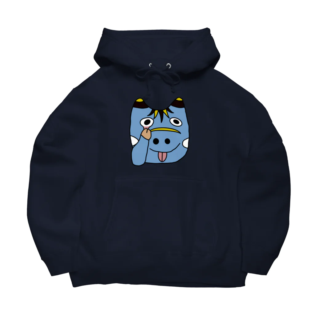 ロジローのあっかんべーこ(青) Big Hoodie